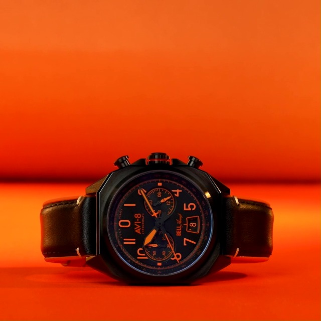 Amazon.com: AVI-8 Men's 41mm Bell X-1 Machbuster Chronograph Super